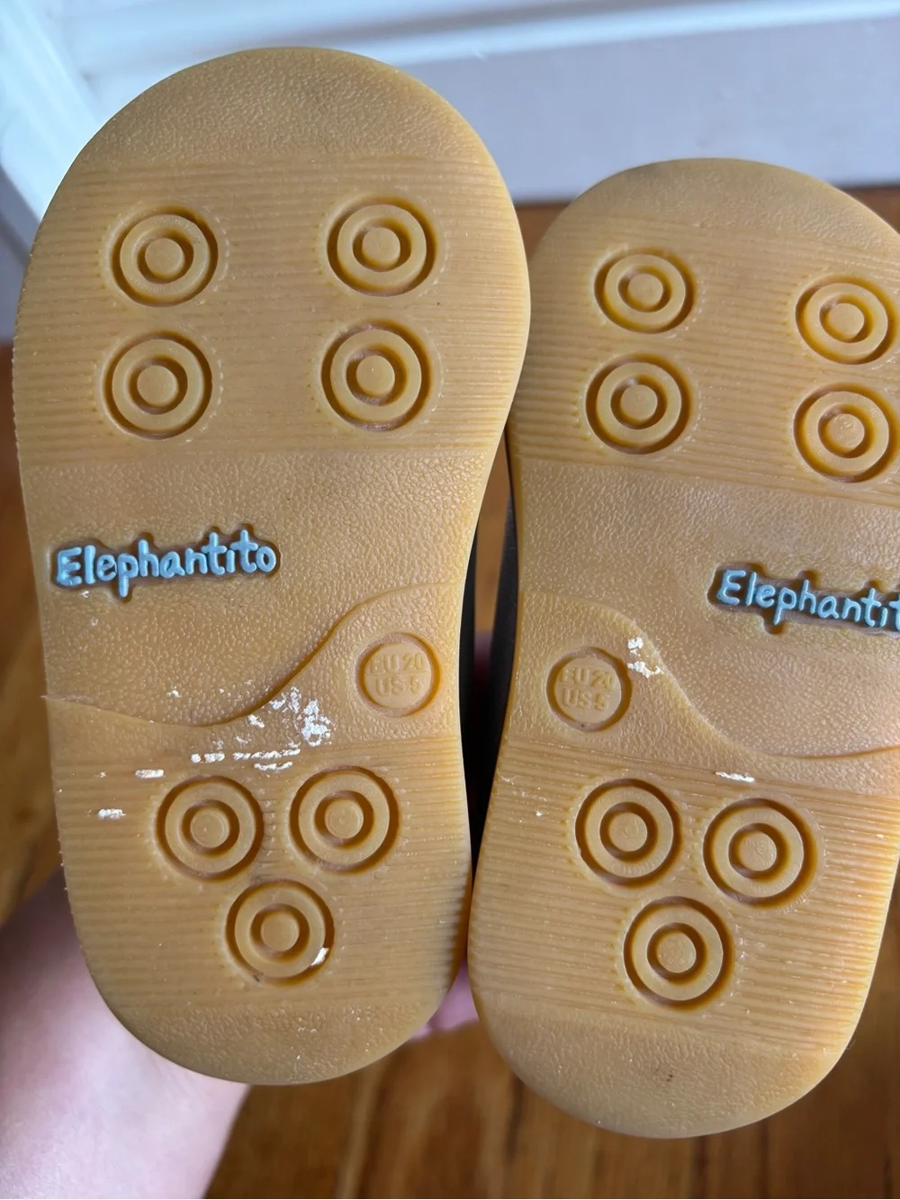 Elephantito Silver Scalloped Mary Janes for Kids